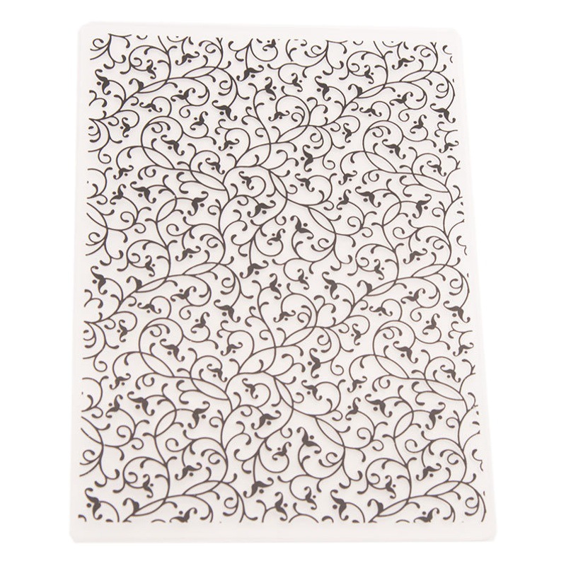 DIY plastic concave-convex embossing template concave-convex plate embossing molded flower print clip EM289