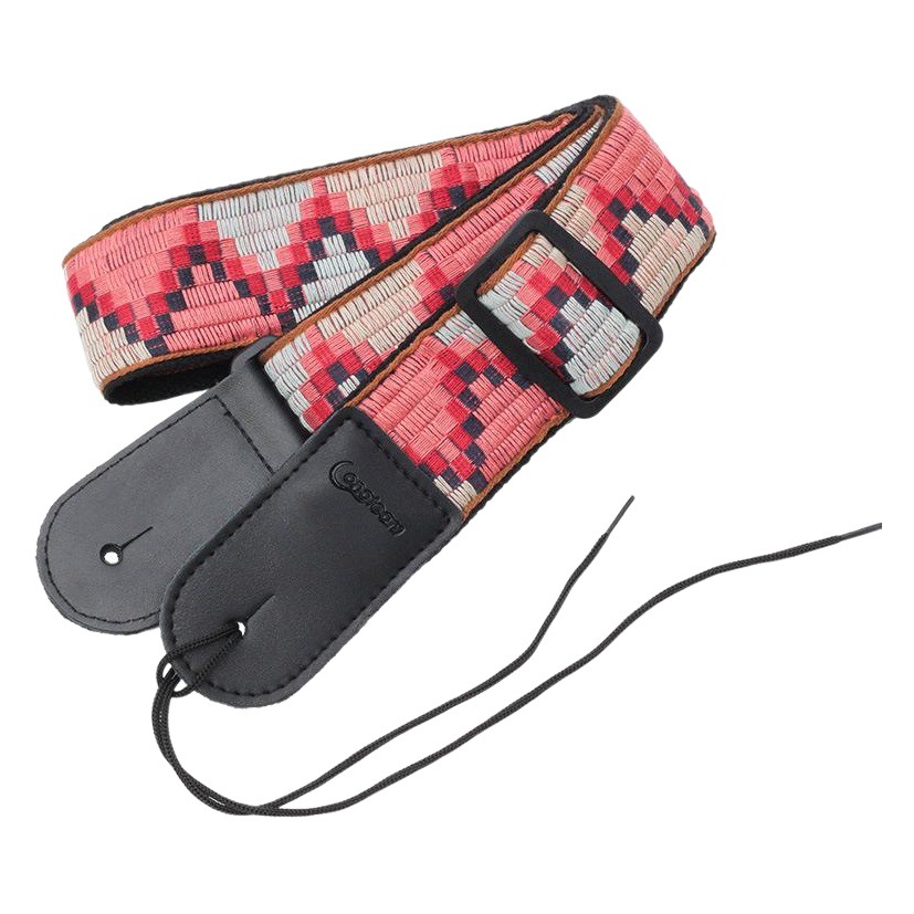 Bohemian Style Electric Guitar Leather Head Strap Ethnic Folk Acoustic Guitar Bass Tail Nail Shoulder Strap
