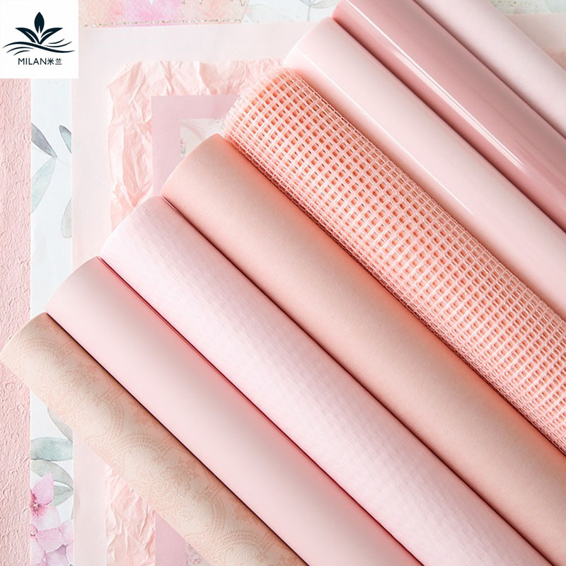 Teacher's Day Pink Series Flower Wrapping Paper Waterproof Flower Wrapping Paper Flower Art Gift Art Paper DIY Material