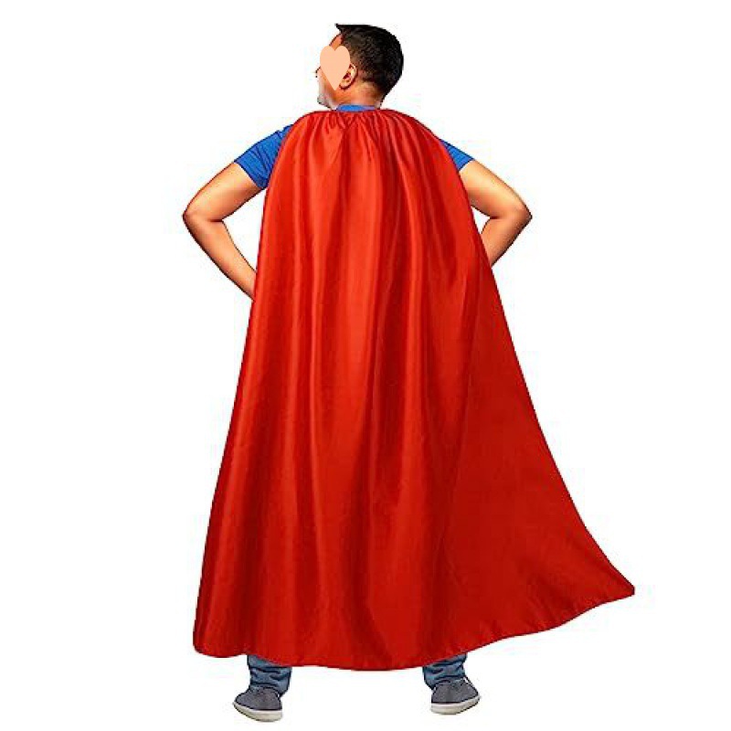 Picture of Shawl Cross-Border Halloween Cloak Anime Cosplay Costume Lace up Superman Cloak Savior Hero Red Cos