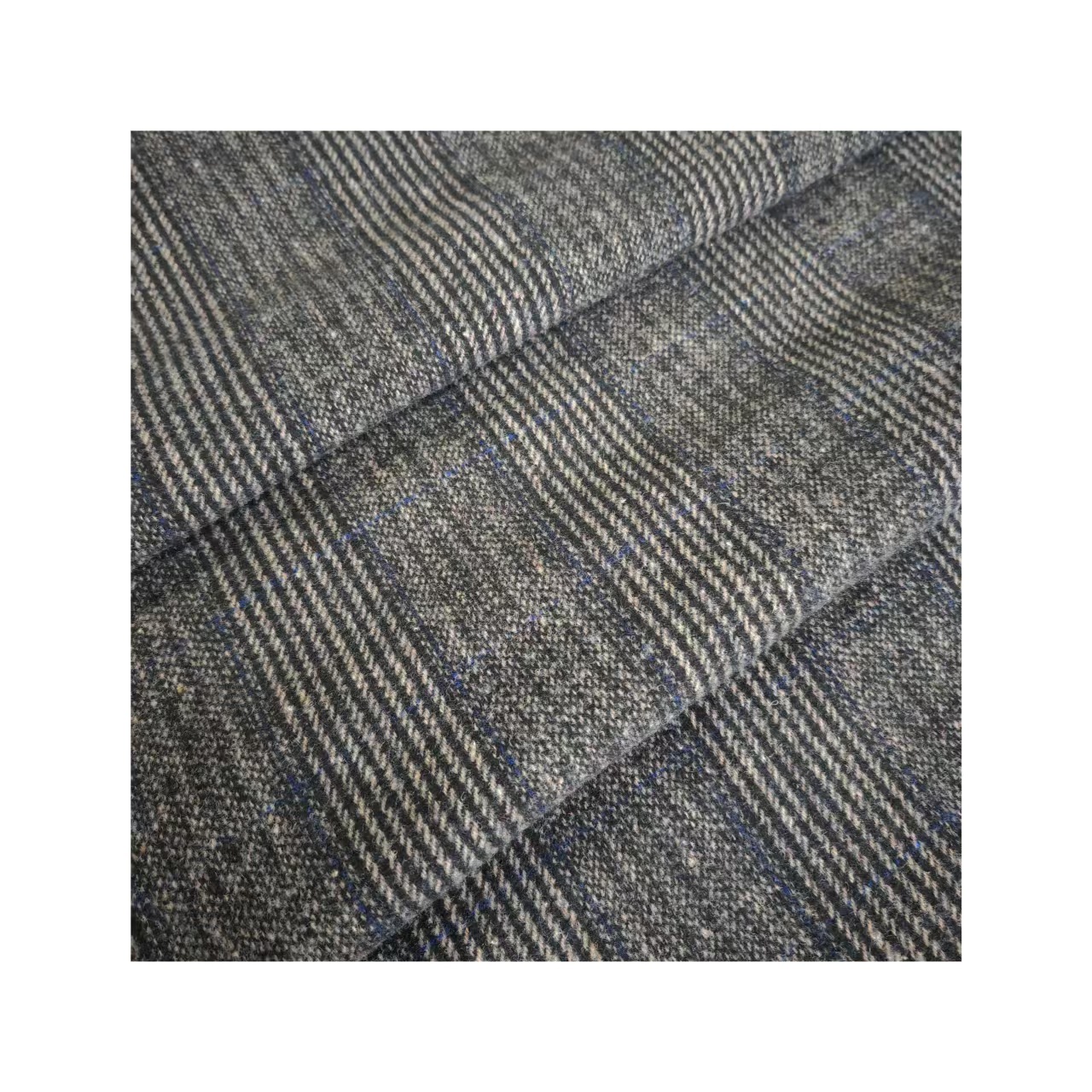 Picture of Shaoxing Manufacturer's Ready-Made Autumn and Winter Wool Houndstooth Coats, Fashion Men's Shoes, Hats, Bags, Houndstooth Woolen Woolen