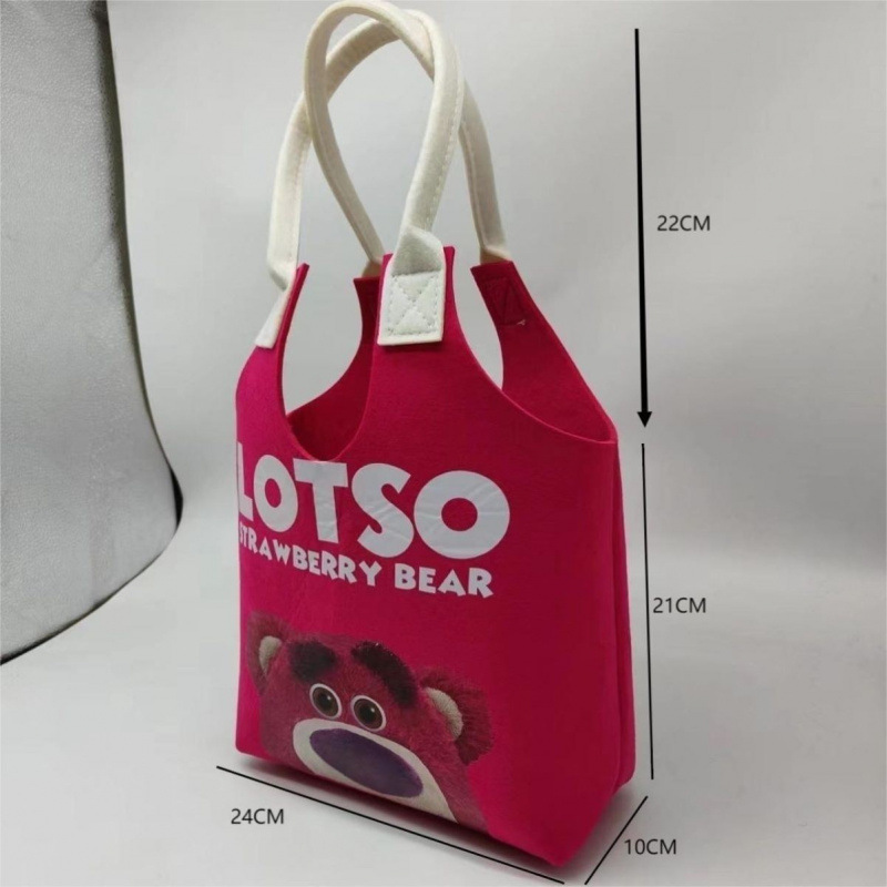 Picture of New Cyber Celebratory Cartoon Student Handbag Super Cute Cartoon Cute Rabbit Felt Bag Full Moon One Year Old Bag Mend-up Bag