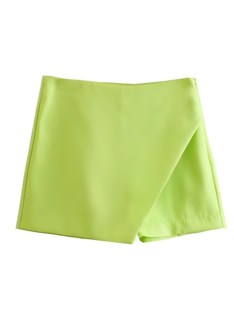 Picture of Cross-border foreign trade wholesale 2025 European and American fashion Joker personality multi-color high waist asymmetric skirt pants