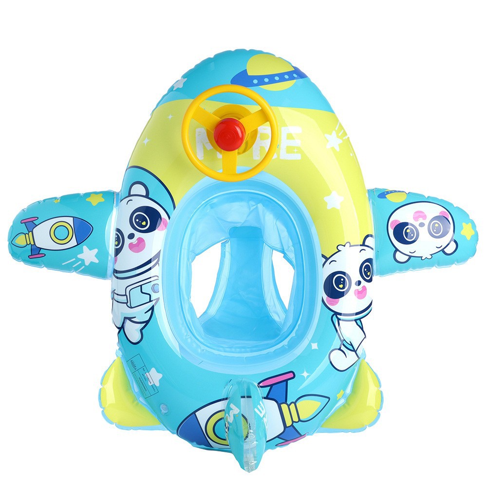 Picture of Children's swimming ring armpit ring seat ring 1-6 years old children's aircraft steering wheel inflatable Mount baby 2 boys and girls