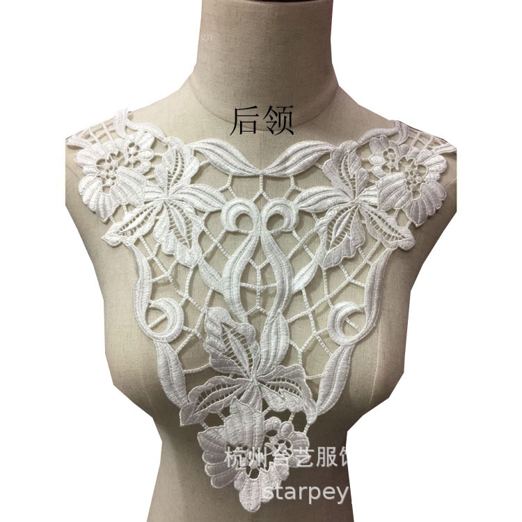 Polyester silk high quality water soluble collar/false collar DIY handmade materials/lace clothing accessories versatile