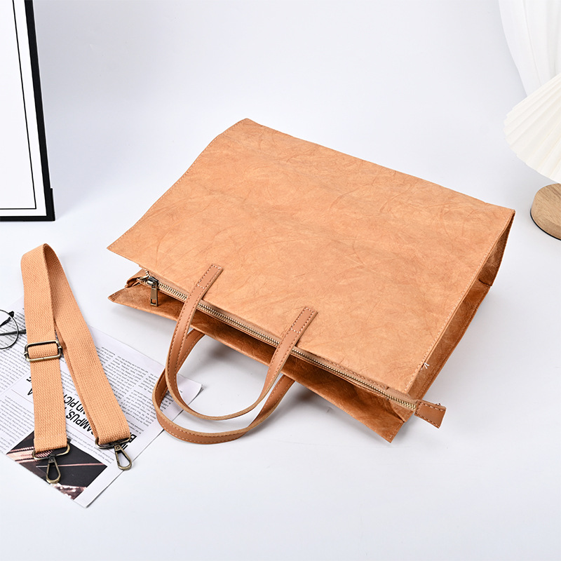 Packaging manufacturers custom environmental protection bag DuPont paper high-grade business promotion gift bag with hand gift can be customized logo