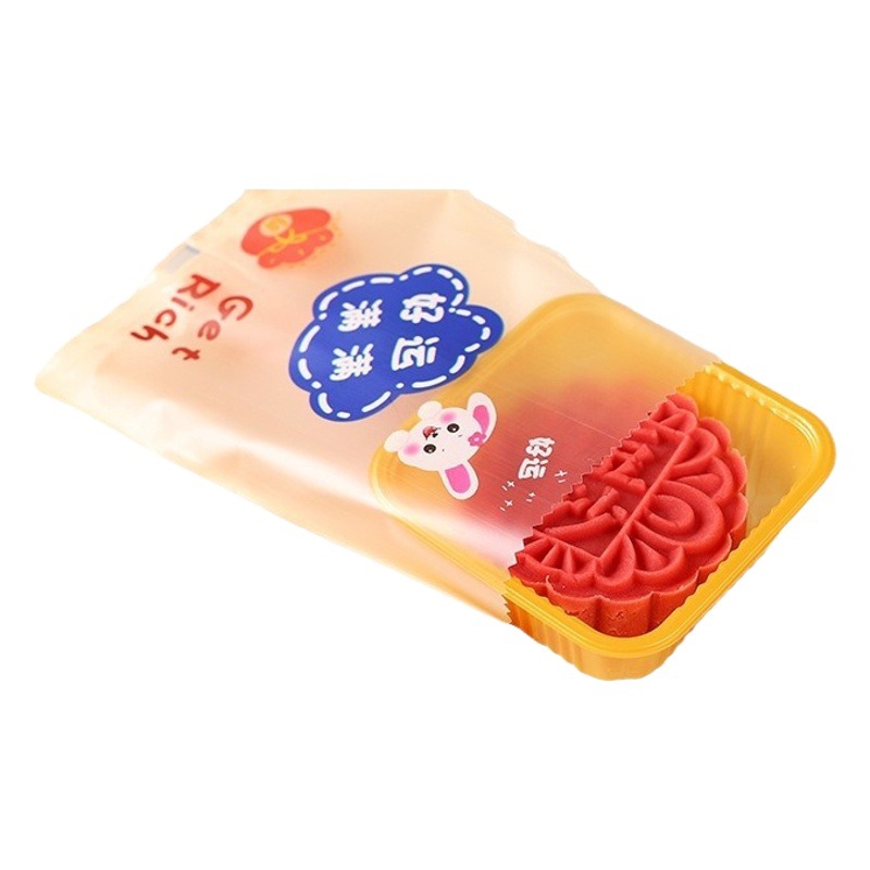 2024 new moon cake packaging bag 50g100g souffle mid-autumn moon cake packaging moon cake bag machine-sealed bag
