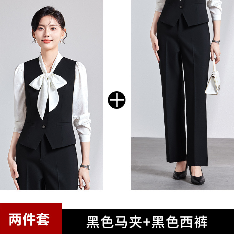 Picture of Women's waistcoat professional suit 2024 new 4S store hotel front desk reception tooling temperament waistcoat overalls women