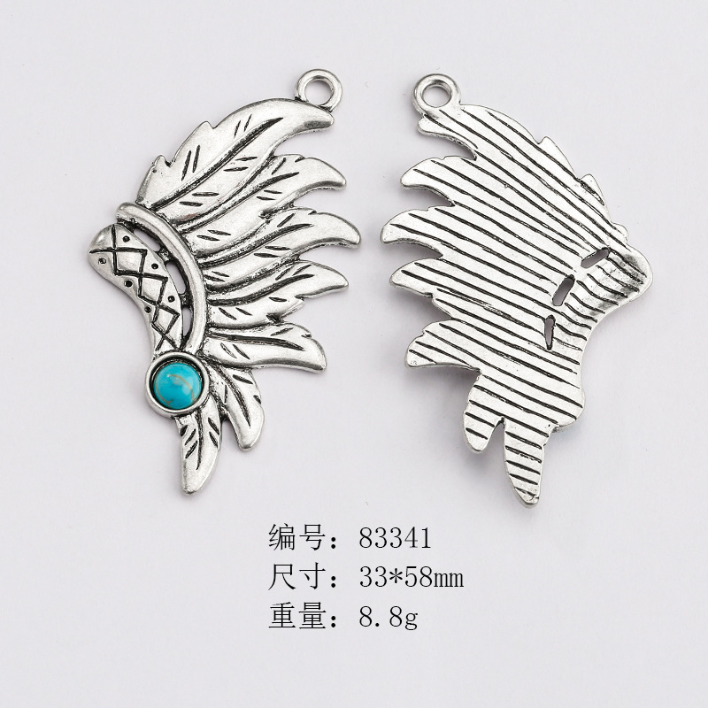 Picture of Cross-border Hot Selling European and American Style Vintage Native American Neajo Pine Stone Jewelry Accessories Imitation diy Pendant