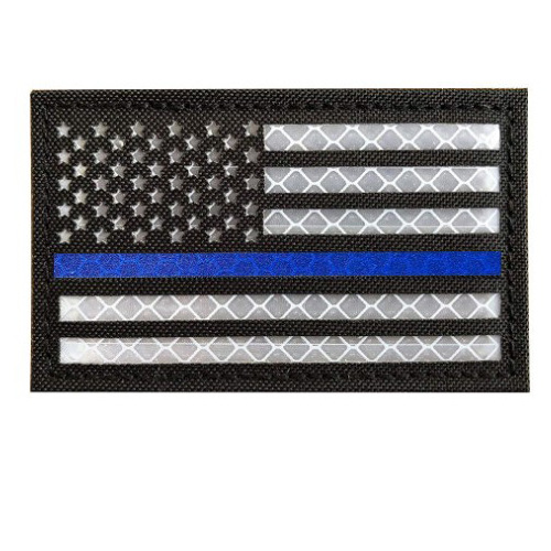 Picture of Haike Outdoor Spot Laser Cut American Ir Reflective Tactical Morale Badge Reflective Velcro Strip Flag