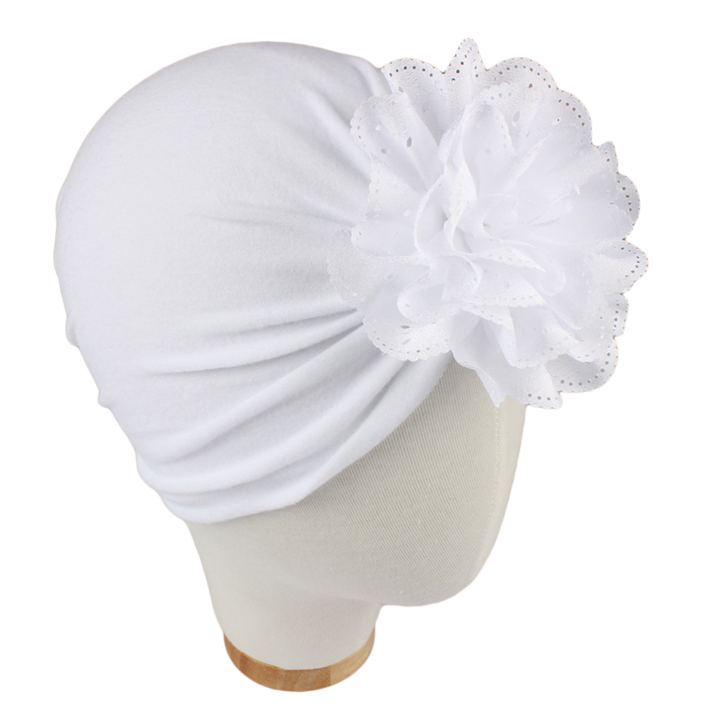 Picture of Autumn and winter New Baby products Children's hat hollow flower knot posmi industry style Indian hat baby hat