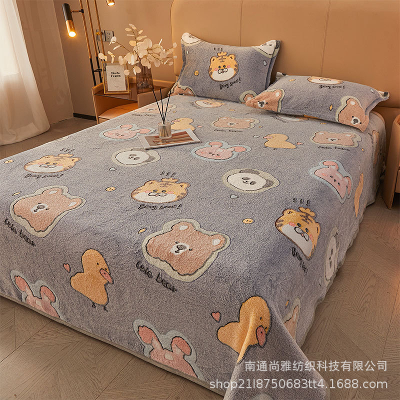 Picture of Blanket Coral Fleece Cover Blanket Flannel Blanket Cartoon Sofa Blanket Single Bed Sheet Single Air Conditioning Nap Blanket Quilt