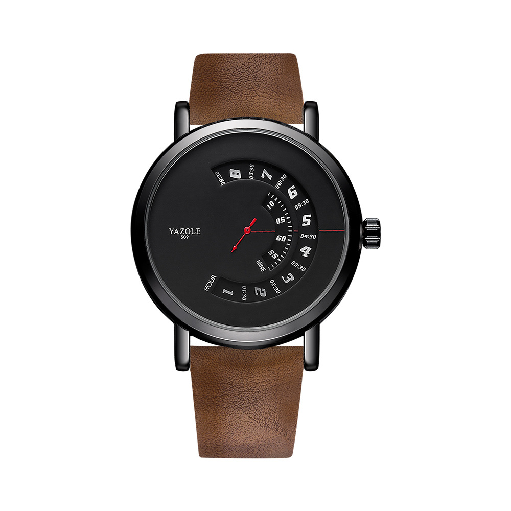 Picture of 509 cross-border fashion turntable non-mechanical watch watch watch men quartz watch men's watch yazole men's watch