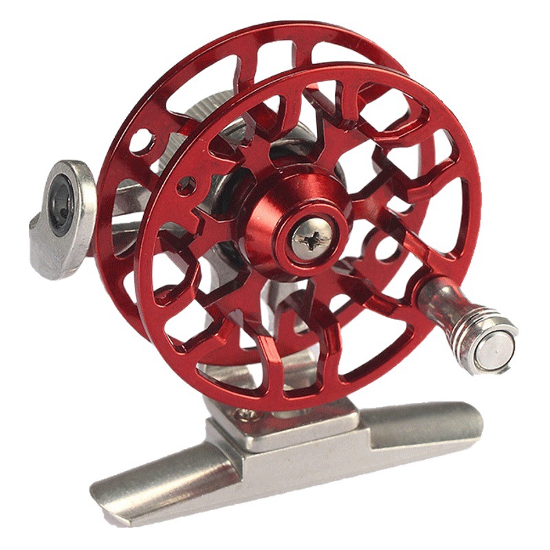 All-Metal Fishing Rod with Fishing Reel, Winter Fishing, Ice Fishing Raft Rod, Line Cup, Spinning Reel, Ice Fishing Reel
