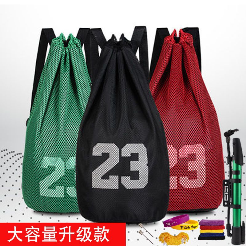 Basketball Pump Needle Net Bag Ball Bag Soccer Volleyball Toy Bicycle Air Pump Backpack High-Pressure Basketball Bag