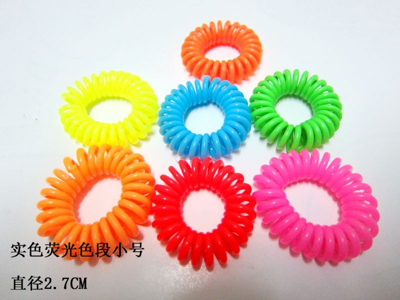 Picture of Candy Color Bold Bracelet Telephone Line Hair Ring Extra Large Rubber Band South Korea Headwear Hair Accessories Headband Spring Ring