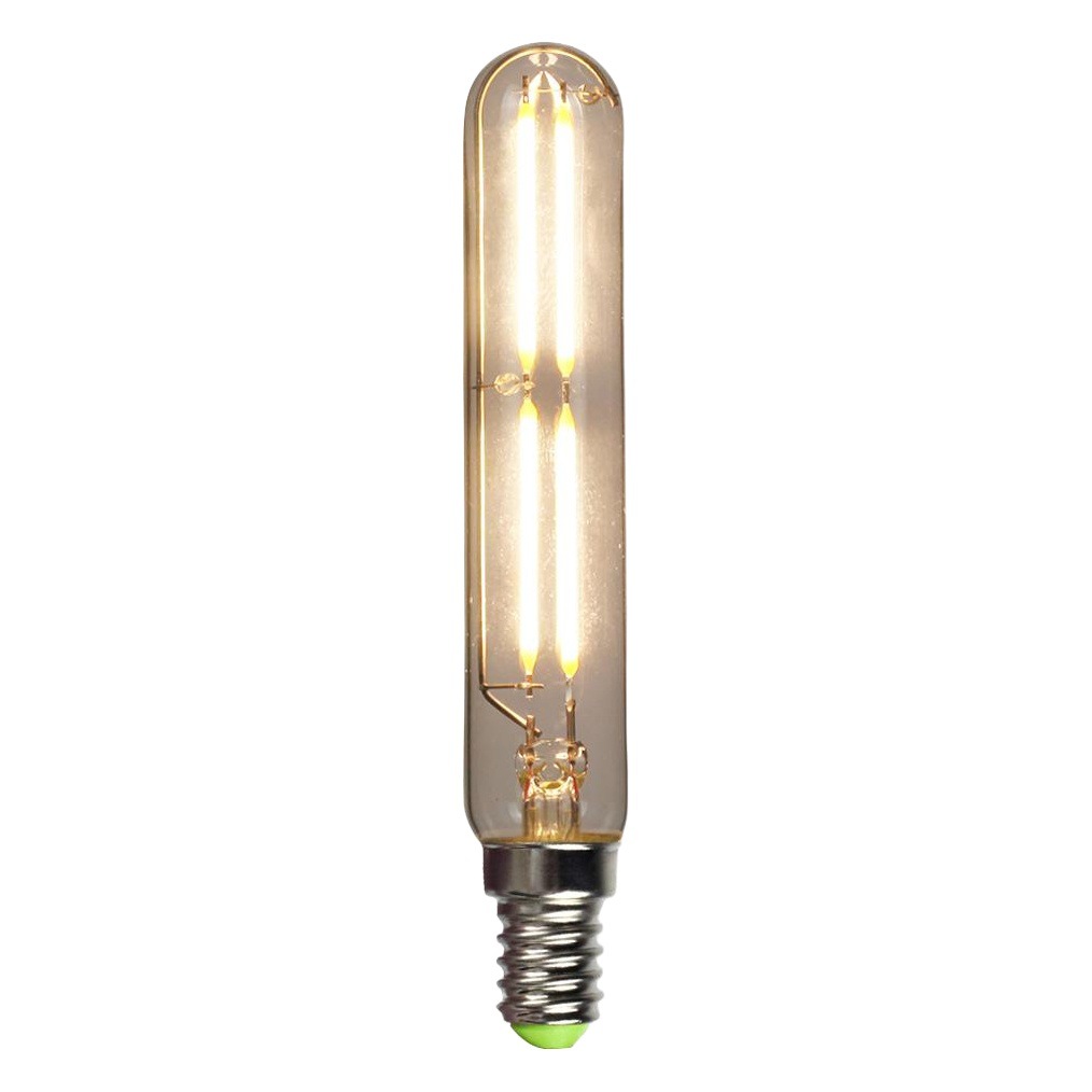 2-Pack T20 Led Filament Bulbs, Antique-Style Small Tube Lamps, 220V 4We14110Ve12, Energy-Saving Retro