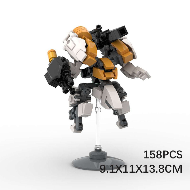 Picture of MOC building blocks compatible with Lego minicomputer assembly exoskeleton robot educational ornaments hand-made DIY building blocks