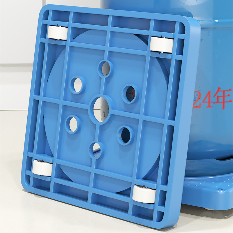Picture of Gas Bottle Universal Wheel Base Tray Bracket Liquefaction Bottle Kitchen Cabinet Gas Tank Flower Pot Bracket Storage Rack Removable