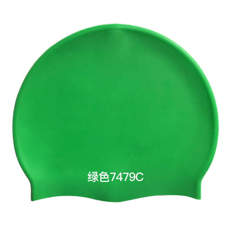 Picture of 2025 Silicone Swimming Cap Wholesale Solid Color Waterproof Diving Cap Plus No Head Swimming Cap Adult Swimming Equipment