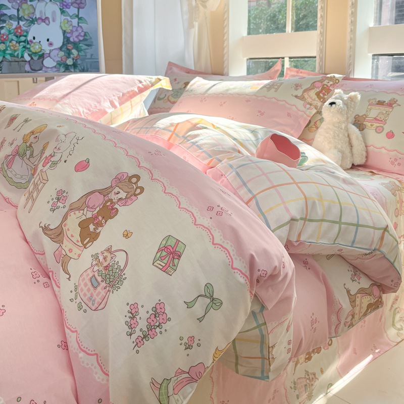 Picture of Pure cotton quilt cover single piece 100 cotton quilt cover children's spring and summer 150x 180x 200x 230 single double quilt cover