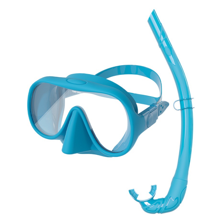 Professional Snorkeling Set Scuba Diving Goggles Wet Silicone Snorkel Anti-Fog Diving Set Diving Two Treasures