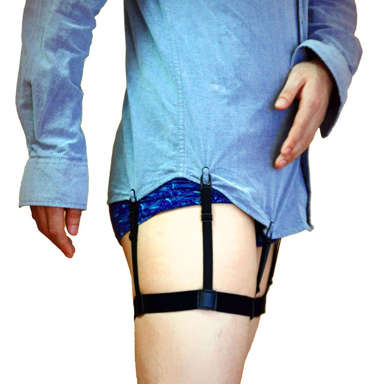 Picture of Cross-border source Amazon WISH unisex shirt non-slip anti-wrinkle Garter clip thigh ring garter belt