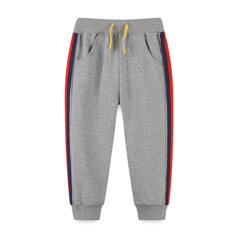 Picture of European and American style children's clothing pants wholesale spring and autumn new children's fashion sports pants boys terry sweater pants