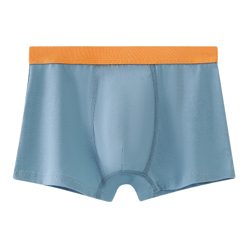 Picture of Boys' underwear boxer pure cotton youth solid color sports children's underwear male students Middle and big children antibacterial