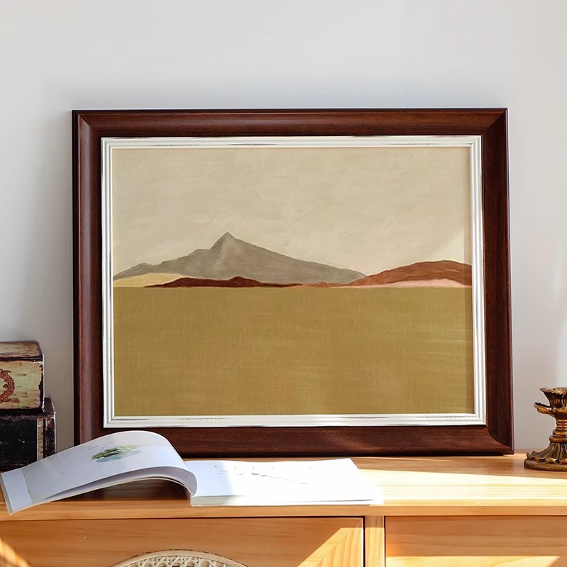 Vintage Painting Frame Old Picture Frame Wall Hanging 4K8k Watercolor Sketch a3a4 Paper Poster Oil Painting Puzzle Mounted Frame