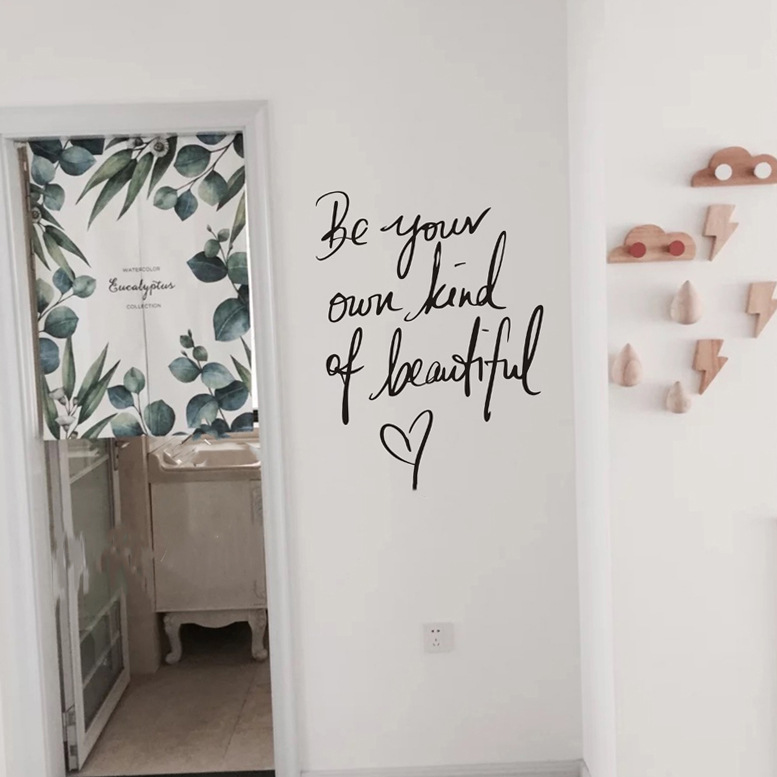 Factory wholesale ins Wind wall stickers English stickers bedroom Net red shop background decoration wall stickers