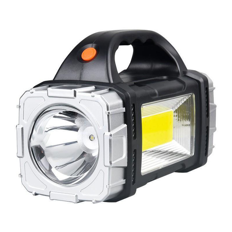 Picture of Multifunctional solar dual light source portable lamp with side lamp camping probe mobile phone emergency charging flashlight