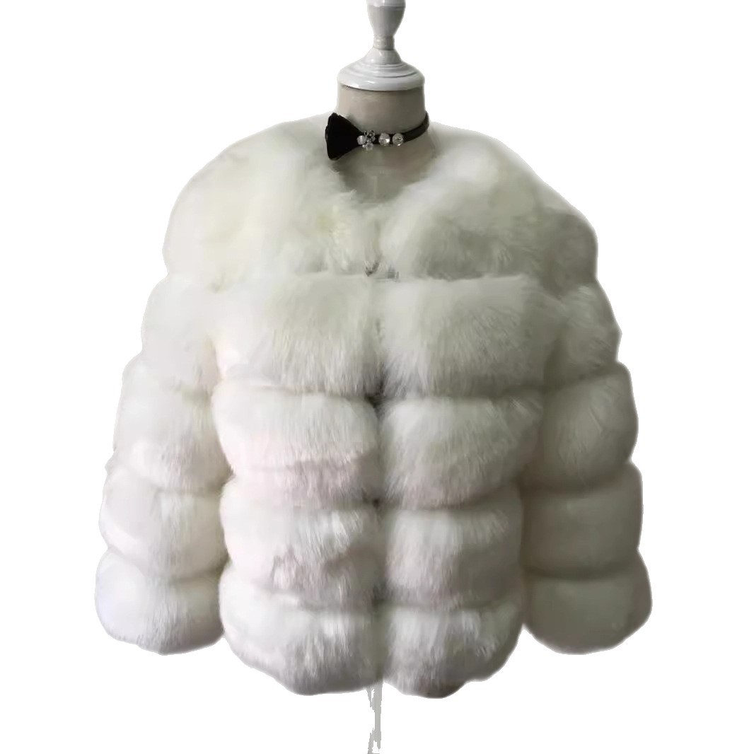 Picture of Fur European and American best selling faux fox fur faux fur coat women's short long sleeve fur faux fur coat