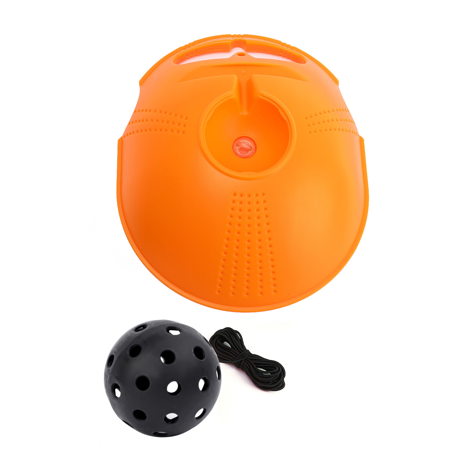 Picture of Pick ball trainer training base 40 holes high elastic plastic hole ball beginners practice Pickleball