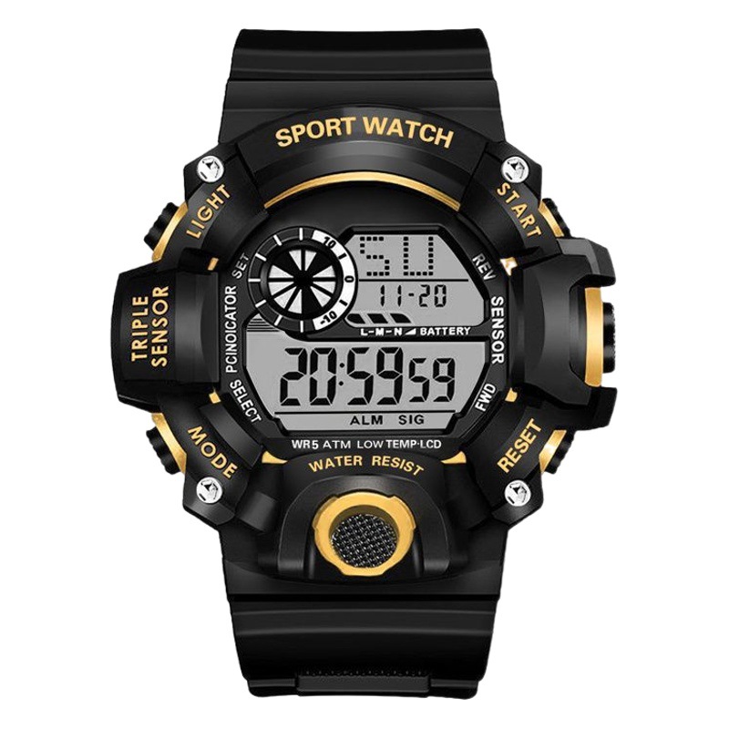 Camouflage Watch Multi-Function Alarm Sports Electronic Watch Adult Outdoor Special Forces Anti-Fall Waterproof Luminous Electronic Watch