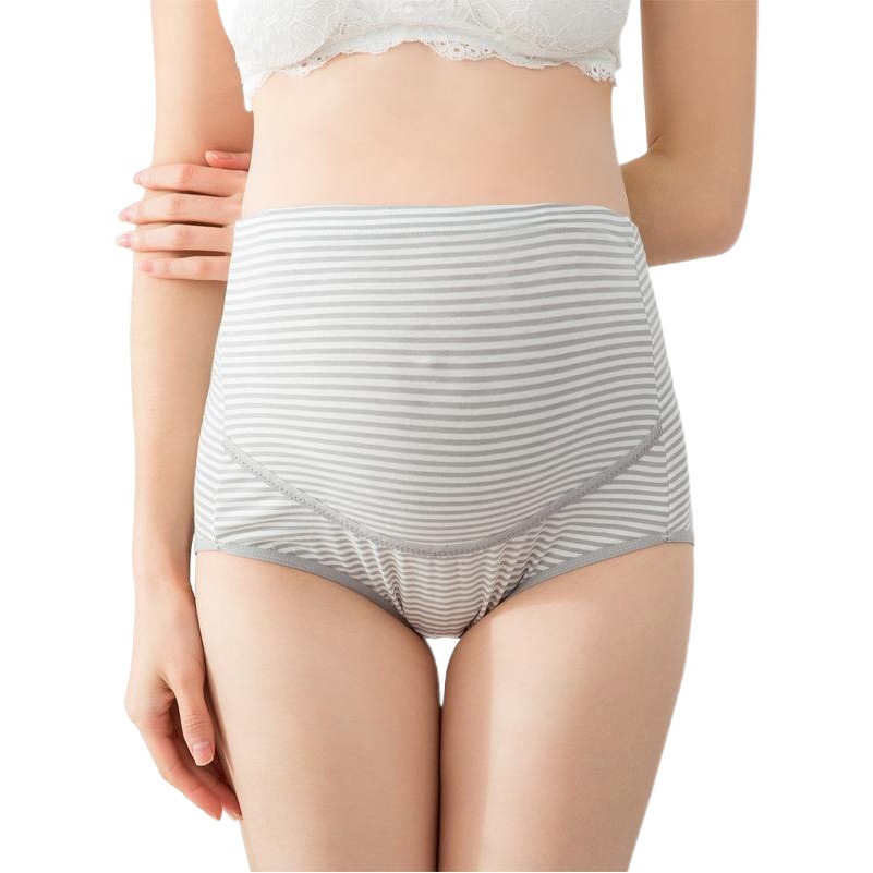 Pregnant Women's Underwear, High-Waisted Belly-Supporting Breathable Underwear during Pregnancy, Cotton Adjustable Shorts, Women's Cotton, Large Size during Pregnancy