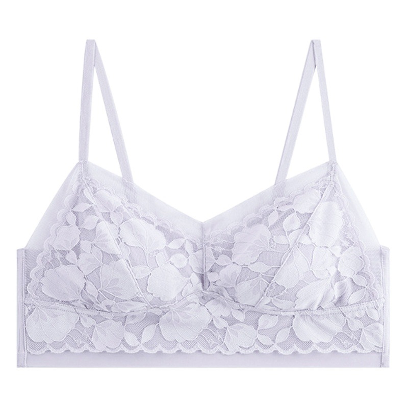 Picture of 23 spring and summer ultra-thin lace stitching 10d Ice Silk cool feeling quick-drying breathable rabbit ear cup steel-free seamless underwear