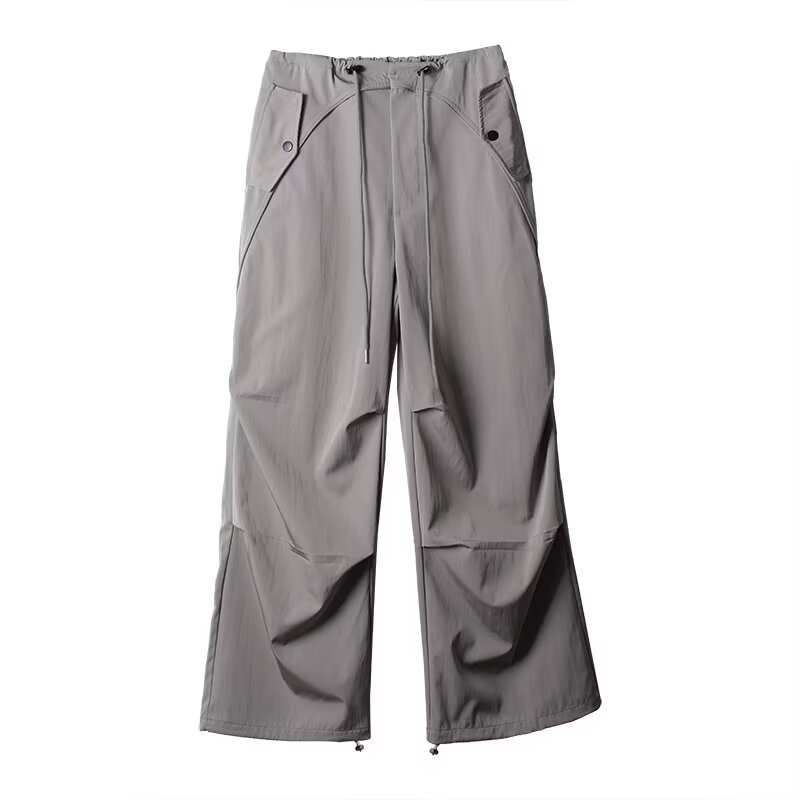 Picture of 2025 New Style Cargo Pants for Women, Spring and Autumn American Casual Jazz Loose Functional Outdoor Wide-Leg Sports Long Pants
