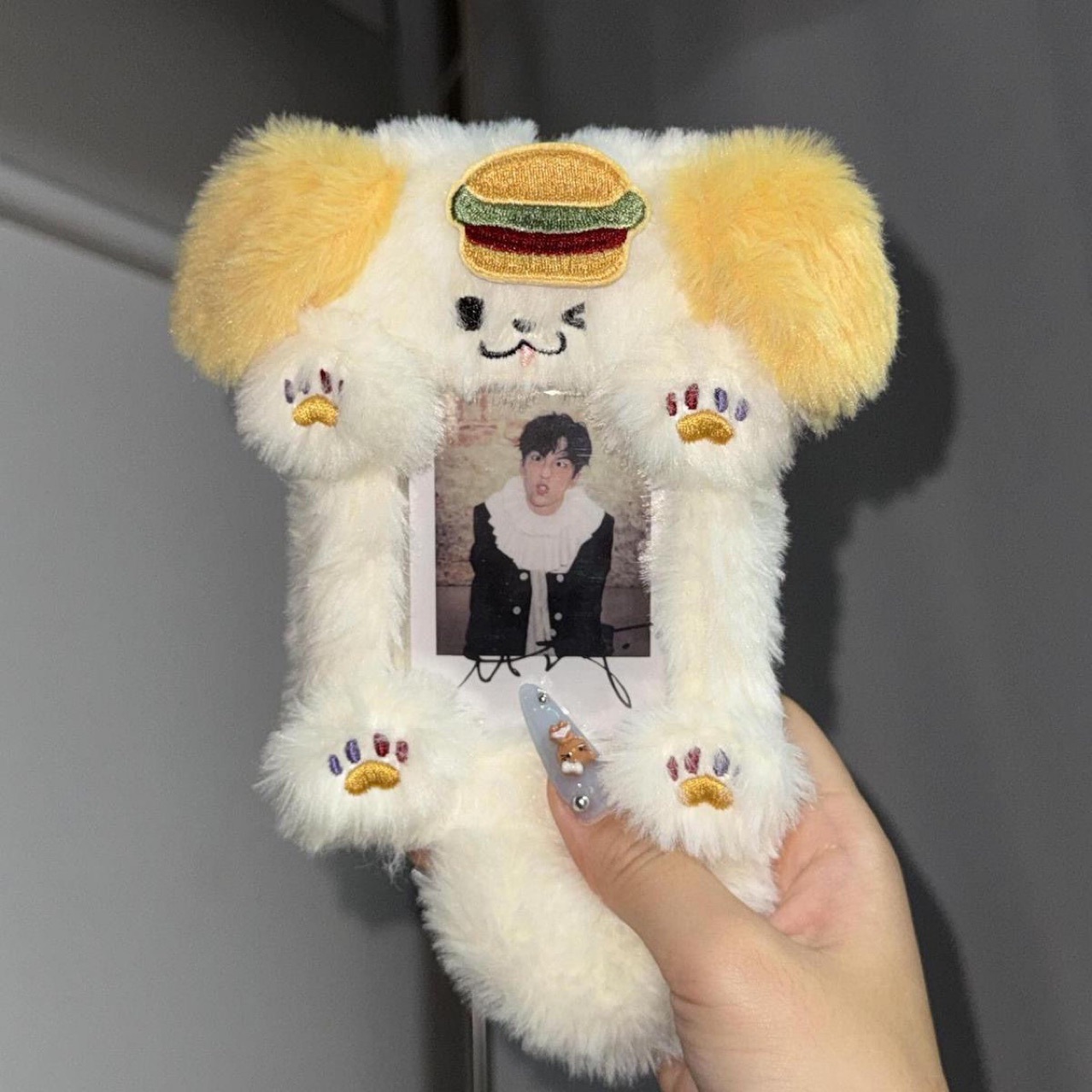 Picture of ✅Cute Border Animal Husbandry Card Set Plush Star-chasing Aidou 3-inch Diaolid Rice Card Set Small Card Storage Schoolbag Hanging