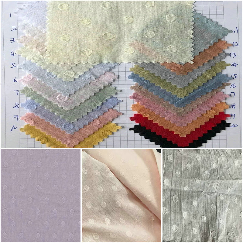 Cotton cut fabric cotton cut fabric wool dot cloth cotton cut jacquard dot cloth 18035