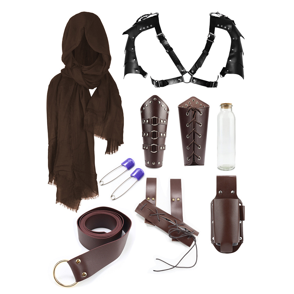 All Saints Carnival Accessories suit Medieval Knight Belt Wrist Shoulder Shoulder Sheath Viking cosplay Props