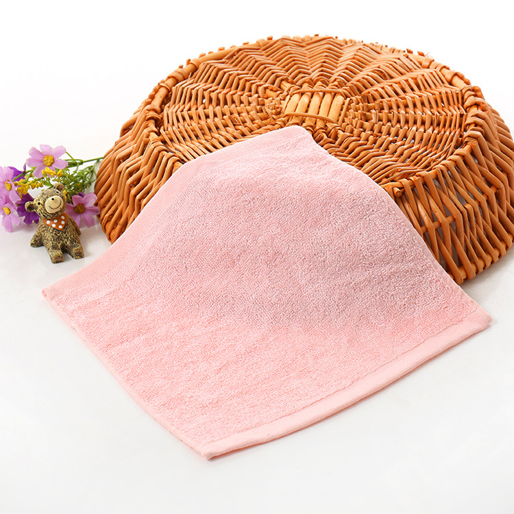 Picture of Bamboo fiber white square towel kindergarten small square towel wash children's handkerchief small handkerchief handkerchief absorbent small towel wholesale