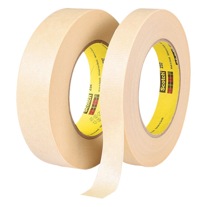 3m232 masking paper tape high viscosity high temperature resistant car masking and paper tape decoration painting 3m masking paper