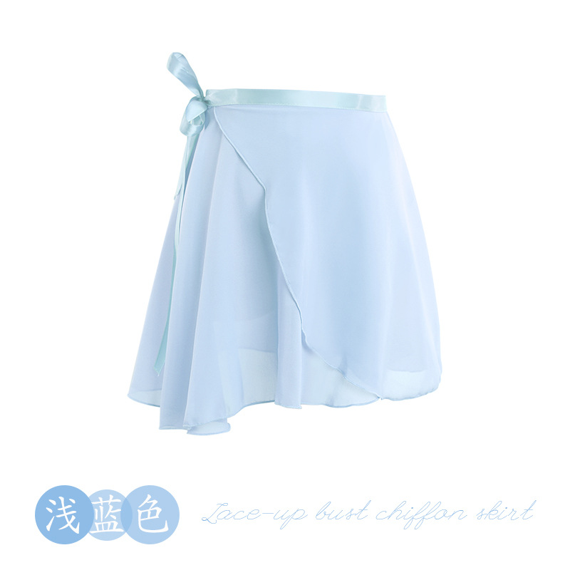 Picture of A generation of hair adult dance gauze skirt practice clothing body ballet dance skirt lace-up one-piece chiffon skirt