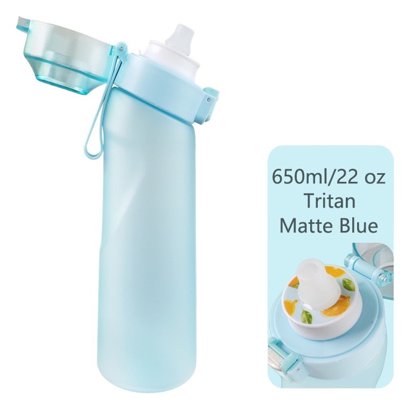 Factory Direct Sales Sports Water Cup with Fruit Flavor Straw, Outdoor Fitness Portable Cup, Hand-Held Cup, Portable