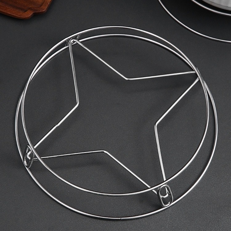 Picture of Stainless Steel Kitchen Pot Rack Kitchen Steamer Rack Bold Double-Layer Wok Rack Insulated Anti-Scalding Steaming Rack Wholesale in Stock