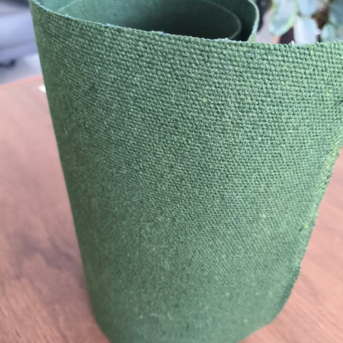 Thickened polyester-cotton old canvas, silicone dense 5*6 waterproof canvas, tear-resistant, anti-aging, green canopy fabric