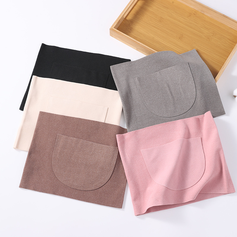 German velvet warm belt for men and women with a pocket to protect the belly and stomach cool cold-proof seamless thin high-elastic slim breathable wholesale