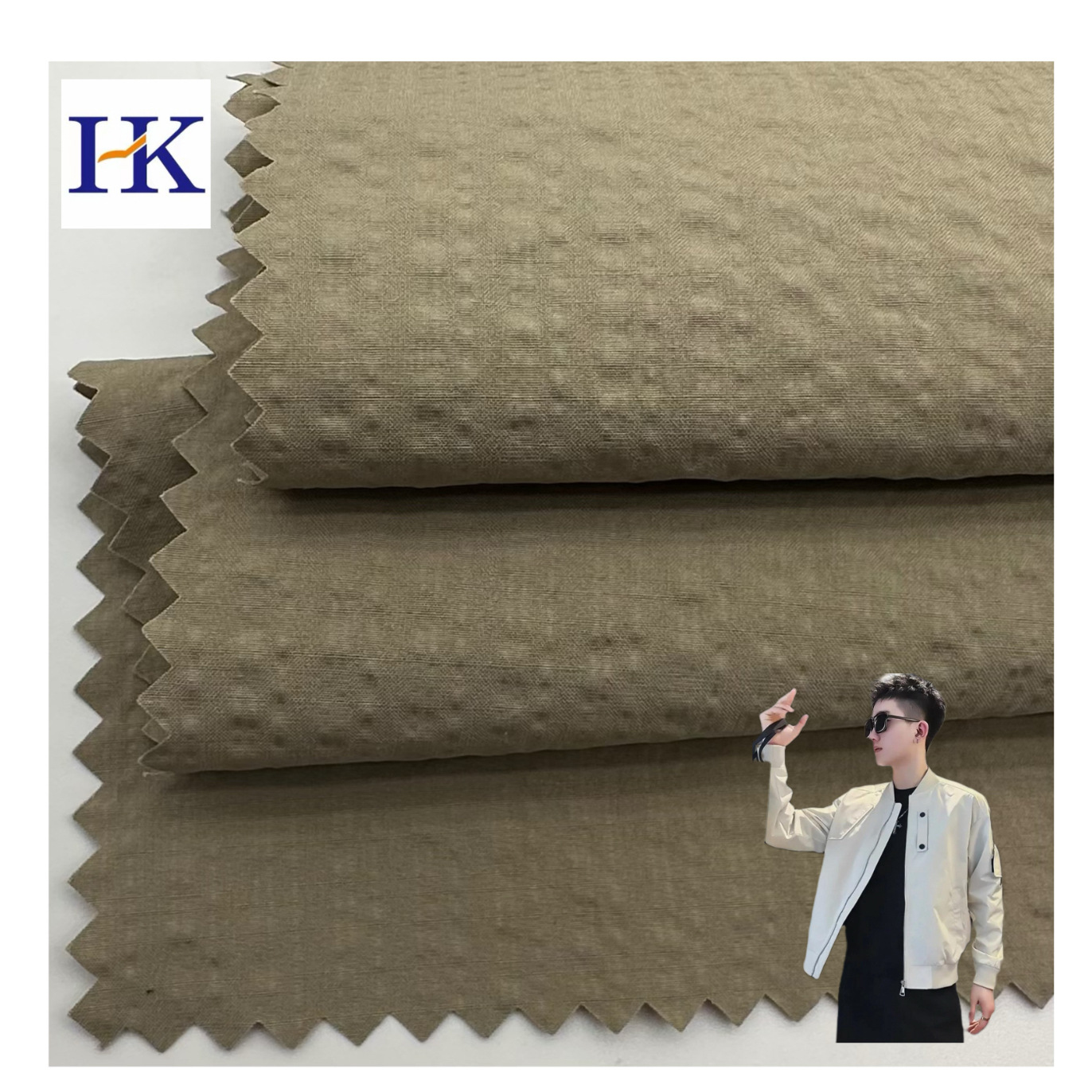 50D Four-Way Stretch T800 Cotton-Feel Irregular Grid Vertical Stripe Bubble Wrinkle Cotton Jacket down Jacket Pants Polyester Fabric