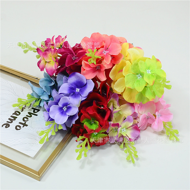 Picture of Simulated Flower Hyacinth Flower String Artificial Flower Restaurant Bar Decoration Shooting Props Scene Layout Violet Flowers